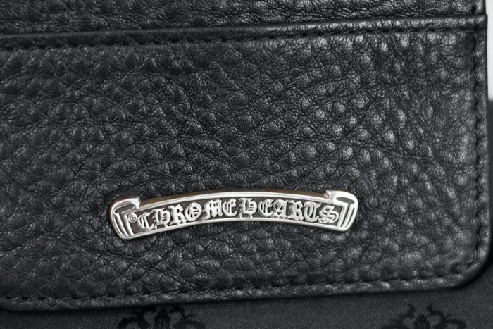 クロムハーツ Chrome Hearts ダブルサイド ブラックレザー＆シルバー カードケース - 画像 (4)