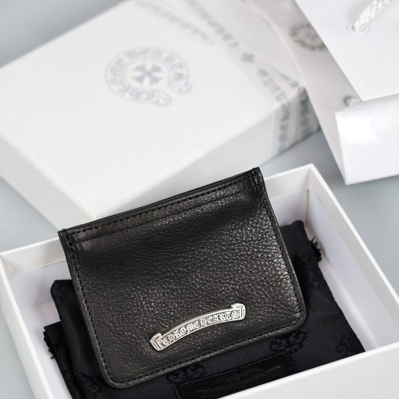 クロムハーツ CHROME HEARTS ダガーデザイン チェンジパース コインケース ブラックレザー
