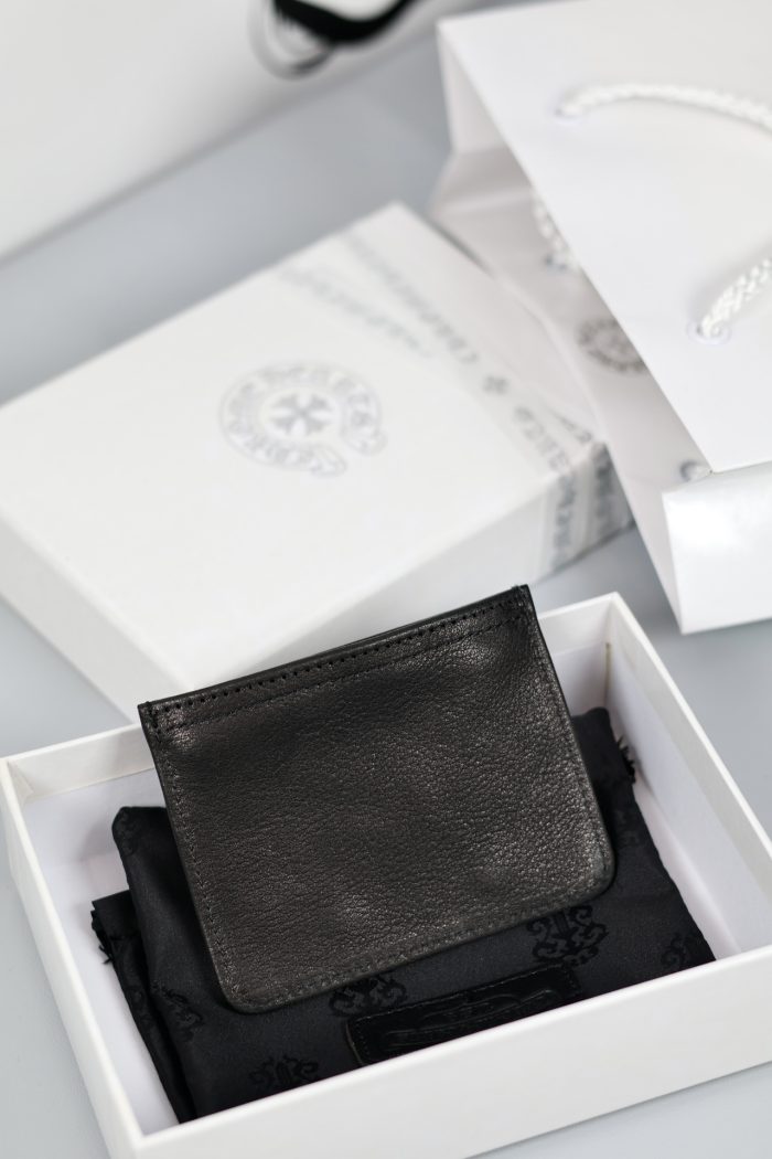 クロムハーツ CHROME HEARTS ダガーデザイン チェンジパース コインケース ブラックレザー - 画像 (2)