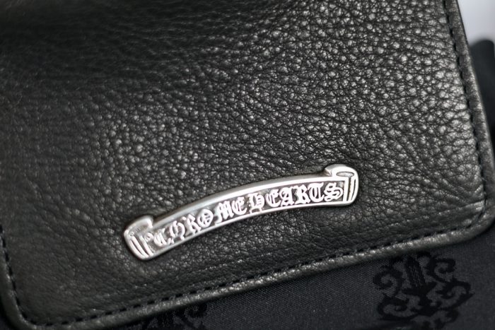 クロムハーツ CHROME HEARTS ダガーデザイン チェンジパース コインケース ブラックレザー - 画像 (3)