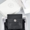 クロムハーツ CHROME HEARTS ウォレット ブラックヘビーレザー クロス＆ホースシューボタン付き - 画像 (2)