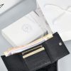 クロムハーツ CHROME HEARTS ウォレット ブラックヘビーレザー クロス＆ホースシューボタン付き - 画像 (3)