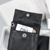 クロムハーツ CHROME HEARTS ウォレット ブラックヘビーレザー クロス＆ホースシューボタン付き - 画像 (4)