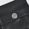 クロムハーツ CHROME HEARTS ウォレット ブラックヘビーレザー クロス＆ホースシューボタン付き - 画像 (5)