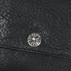 クロムハーツ CHROME HEARTS ウォレット ブラックヘビーレザー クロス＆ホースシューボタン付き - 画像 (6)