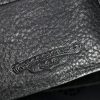 クロムハーツ CHROME HEARTS ウォレット ブラックヘビーレザー クロス＆ホースシューボタン付き - 画像 (7)