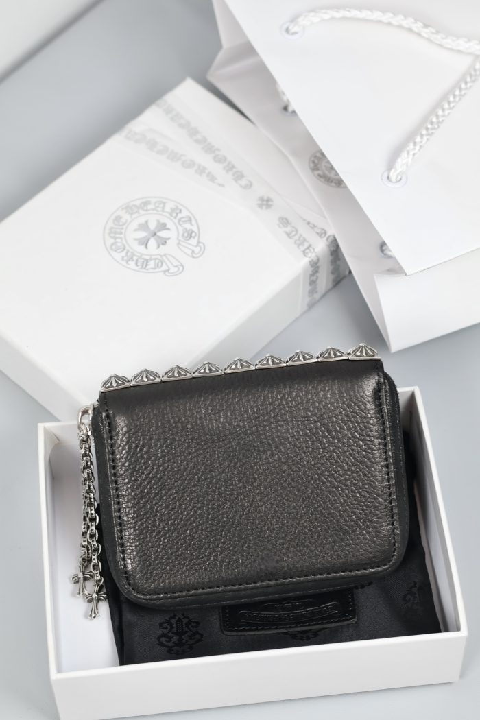 クロムハーツ Chrome Hearts 3サイドジップ ヘビーレザーウォレット ブラック - 画像 (2)