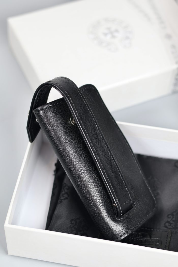 クロムハーツ CHROME HEARTS デストロイレザーキーケース ブラック キーホルダー - 画像 (6)