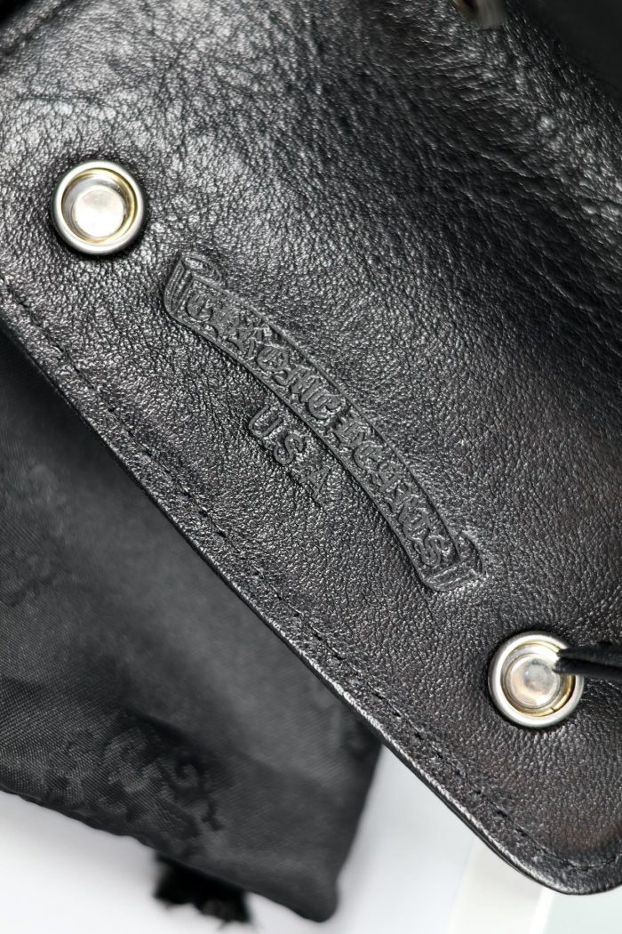 クロムハーツ CHROME HEARTS デストロイレザーキーケース ブラック キーホルダー - 画像 (3)