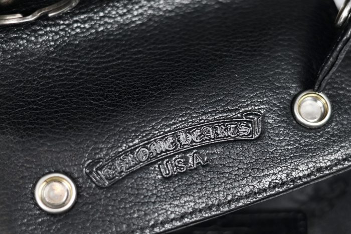 クロムハーツ CHROME HEARTS デストロイレザーキーケース ブラック キーホルダー - 画像 (5)