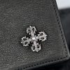 クロムハーツ CHROME HEARTS フィリグリー シルバー925 パスポートケース ブラックレザー - 画像 (8)