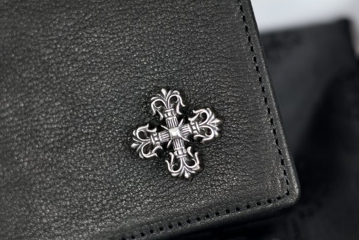 クロムハーツ CHROME HEARTS フィリグリー シルバー925 パスポートケース ブラックレザー - 画像 (8)