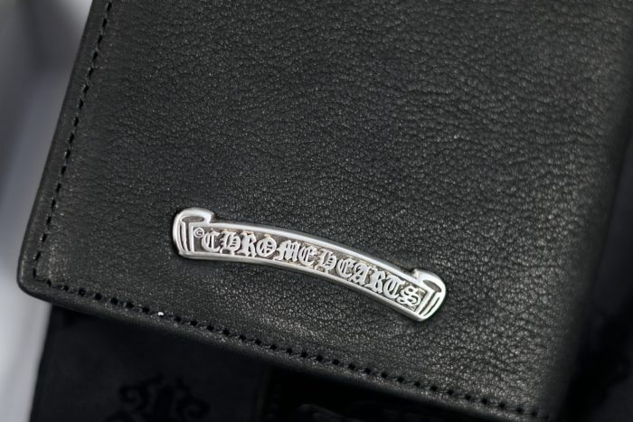 クロムハーツ CHROME HEARTS フィリグリー シルバー925 パスポートケース ブラックレザー - 画像 (6)