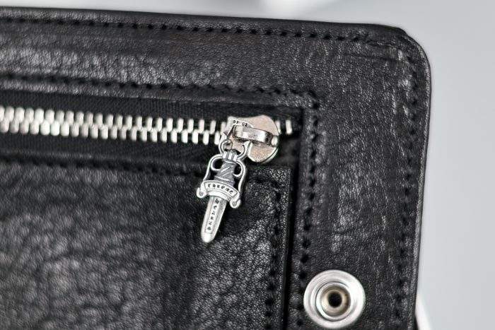 クロムハーツ Chrome Hearts 1スナップアリゲーターレザーウォレット クロスボールボタン付き - 画像 (7)