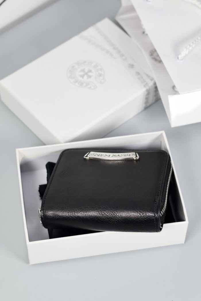 クロムハーツ CHROME HEARTS スクエアジップ ビルウォレット コンパクト二つ折り財布 - 画像 (3)