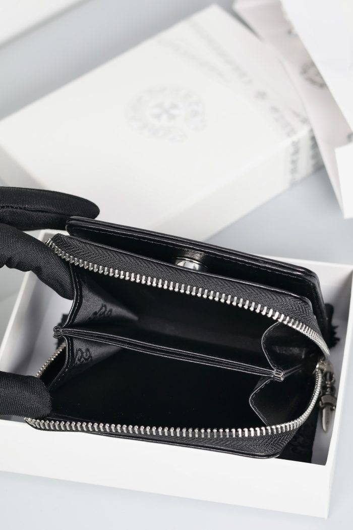 クロムハーツ CHROME HEARTS スクエアジップ ビルウォレット コンパクト二つ折り財布 - 画像 (7)