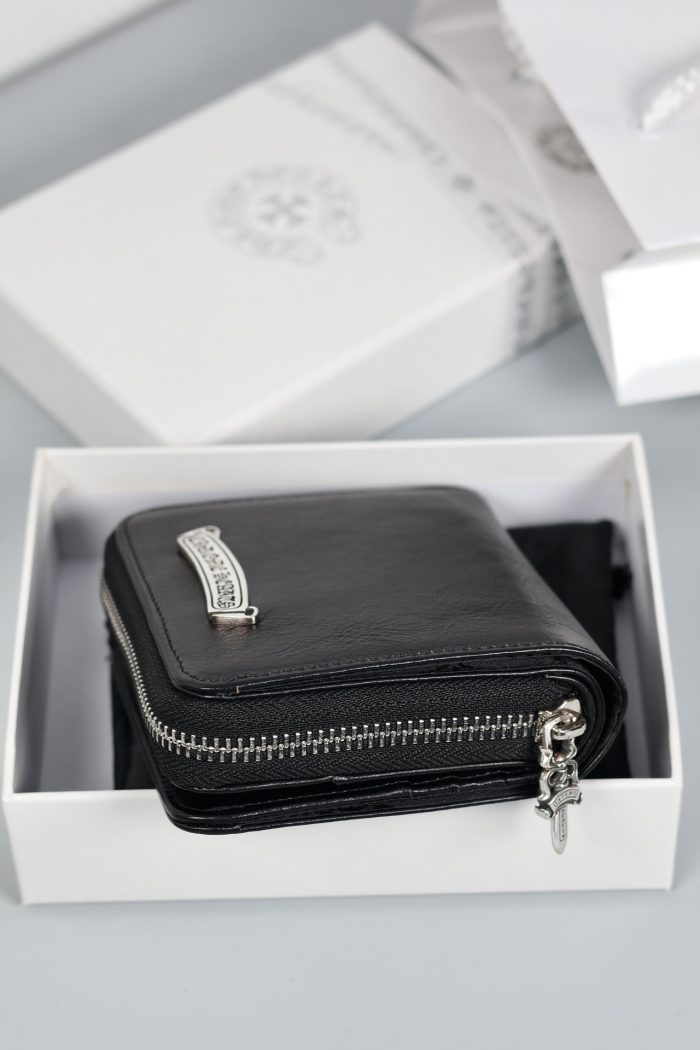 クロムハーツ CHROME HEARTS スクエアジップ ビルウォレット コンパクト二つ折り財布 - 画像 (2)