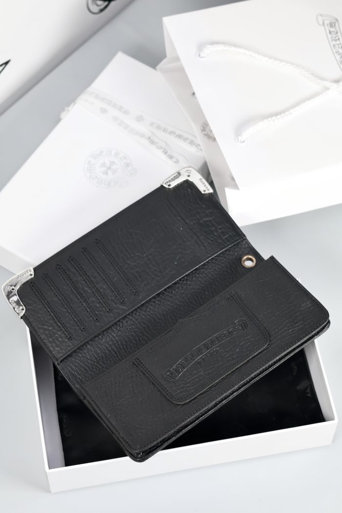 クロムハーツ CHROME HEARTS シングルフォールド ロングウォレット チップスコーナー 長財布 - 画像 (6)