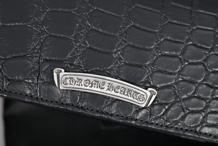 クロムハーツ Chrome Hearts LNG SNGL FLD TIPS ALG シングルフォールド アリゲーターレザーウォレット 高級感あふれるデザイン - 画像 (5)