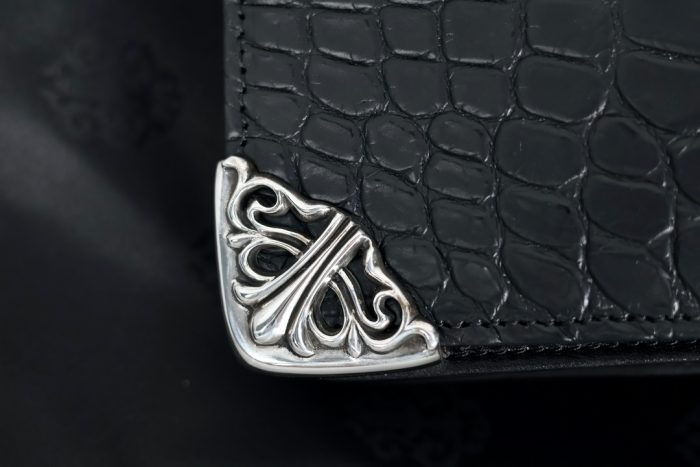 クロムハーツ Chrome Hearts LNG SNGL FLD TIPS ALG シングルフォールド アリゲーターレザーウォレット 高級感あふれるデザイン - 画像 (6)