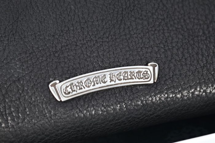 クロムハーツ Chrome Hearts JUDY ジュディ クロスボタン付きレザーウォレット ブラック×シルバー - 画像 (8)