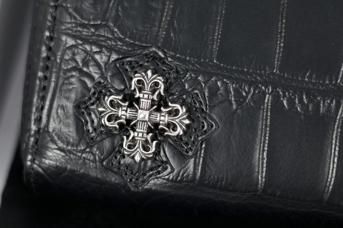 クロムハーツ CHROME HEARTS アリゲーター ラウンドファスナー レックウォレット フィリグリープラス＆クロスパッチ - 画像 (9)