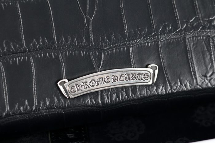 クロムハーツ CHROME HEARTS アリゲーター ラウンドファスナー レックウォレット フィリグリープラス＆クロスパッチ - 画像 (6)