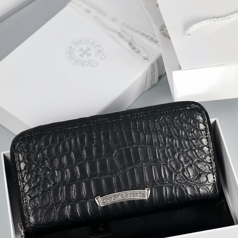 クロムハーツ Chrome Hearts アリゲーター レックウォレット ブラック ラウンドファスナー