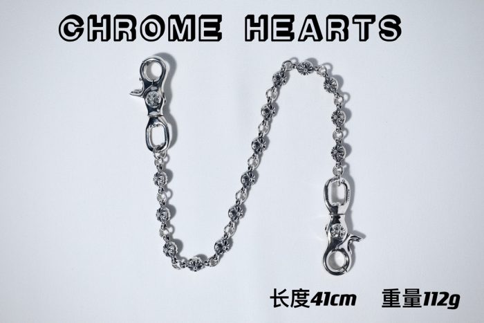 クロムハーツ Chrome Hearts 2クリップショート CHプラスボール シルバーウォレットチェーン - 画像 (10)
