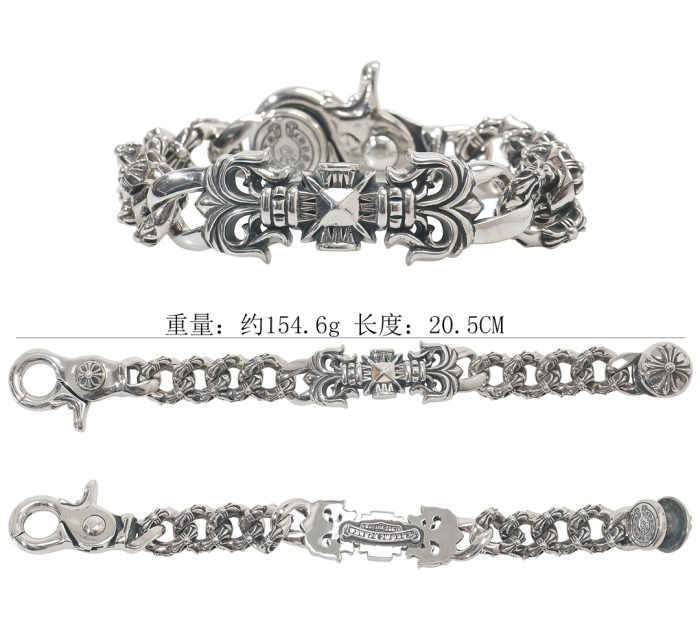 クロムハーツ CHROME HEARTS フィリグリーブレスレット エクストラファンシーチェーン シルバー - 画像 (10)