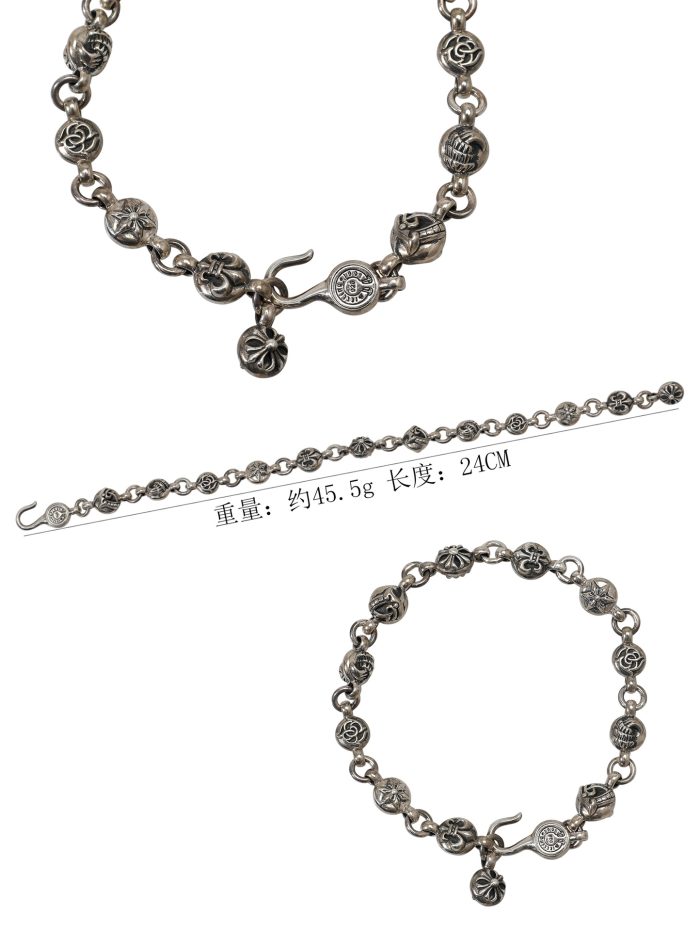 クロムハーツ CHROME HEARTS ボールモチーフブレスレット シルバー925 - 画像 (10)