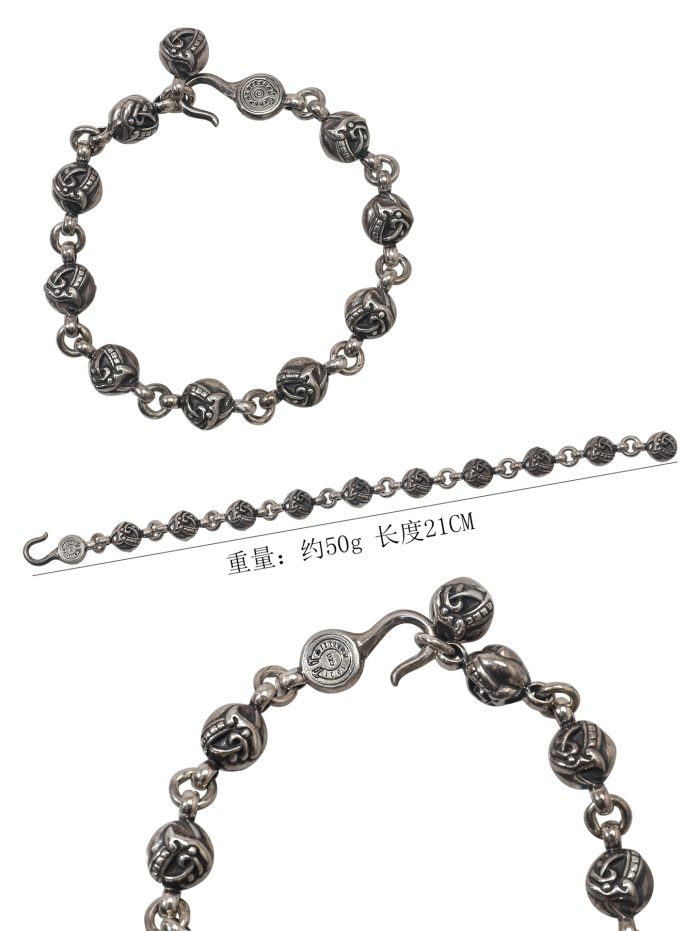 クロムハーツ CHROME HEARTS ケルテックボールブレスレット シルバー925 - 画像 (10)