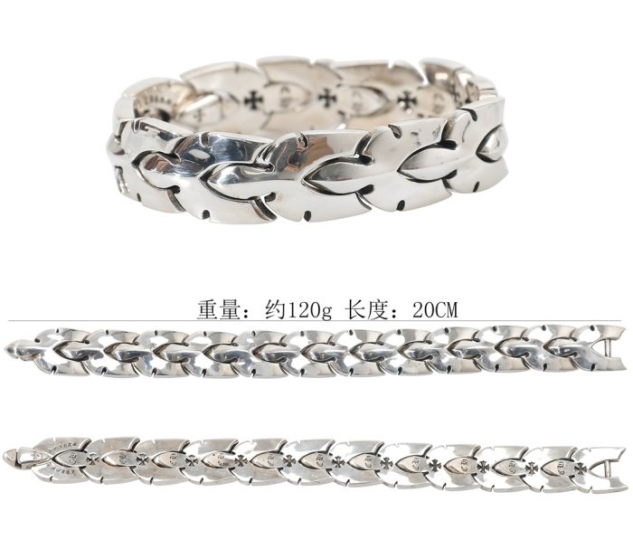 クロムハーツ CHROMEHEARTS ミディアム フレアニーリンクブレスレット 11リンク - 画像 (12)