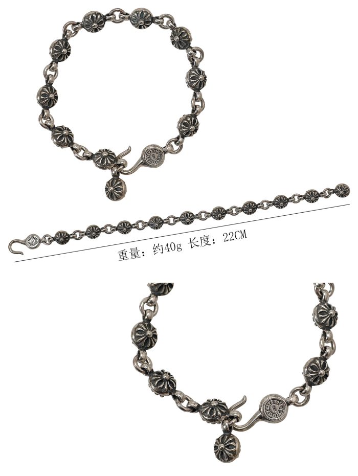 クロムハーツ CHROME HEARTS CHプラスボールブレスレット シルバー925 - 画像 (2)