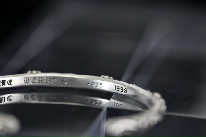 クロムハーツ CHROME HEARTS SBTバンドバングル クロススクロール シルバー925 - 画像 (7)