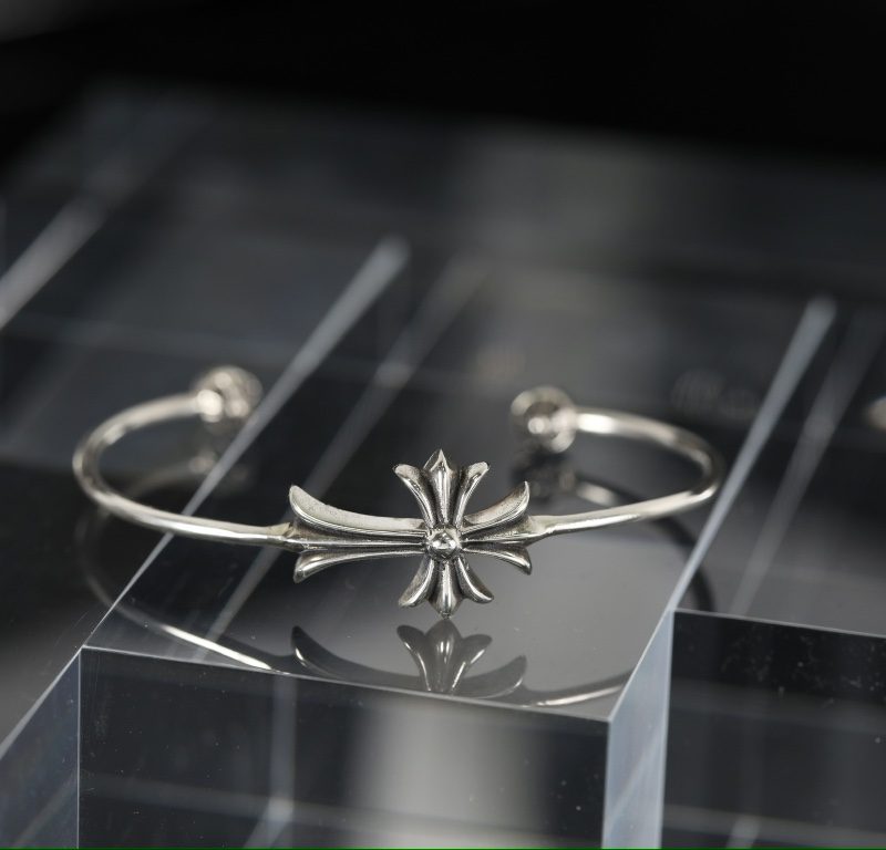 クロムハーツ CHROME HEARTS タイニーCHクロス スキニーバングル シルバー925 ユニセックス