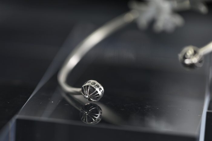 クロムハーツ CHROME HEARTS タイニーCHクロス スキニーバングル シルバー925 ユニセックス - 画像 (3)