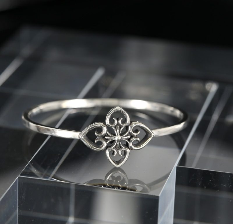 クロムハーツ CHROME HEARTS フィリグリーハートバングル ケイトハドソン愛用 ブレスレット