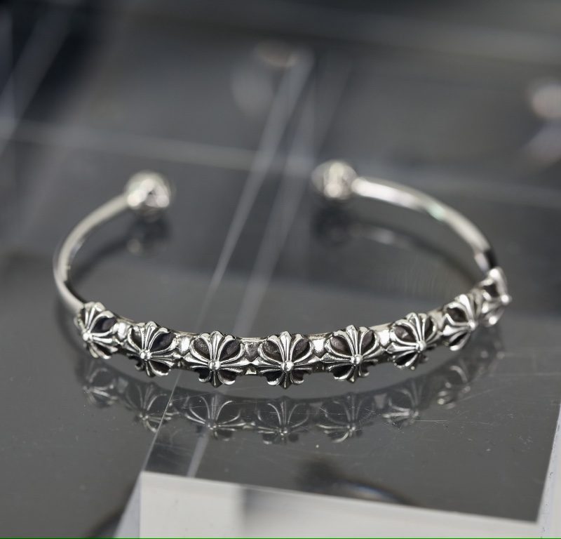 クロムハーツ CHROME HEARTS CHプラス スキニーマルチバングル シルバーエレガンス