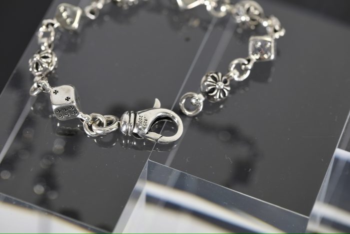 クロムハーツ CHROME HEARTS ダイス&クロスボール 8リンク シルバーブレスレット - 画像 (6)