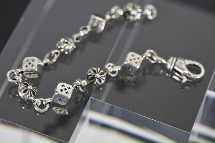 クロムハーツ CHROME HEARTS ダイス&クロスボール 8リンク シルバーブレスレット - 画像 (8)