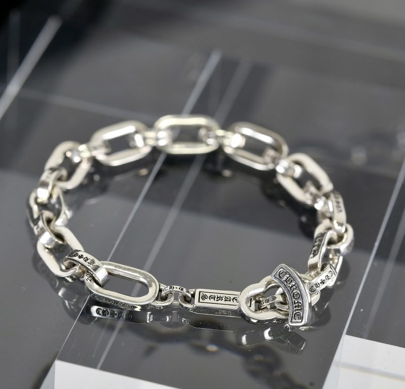 クロムハーツ CHROME HEARTS ペーパーEチェーン シルバーブレスレット
