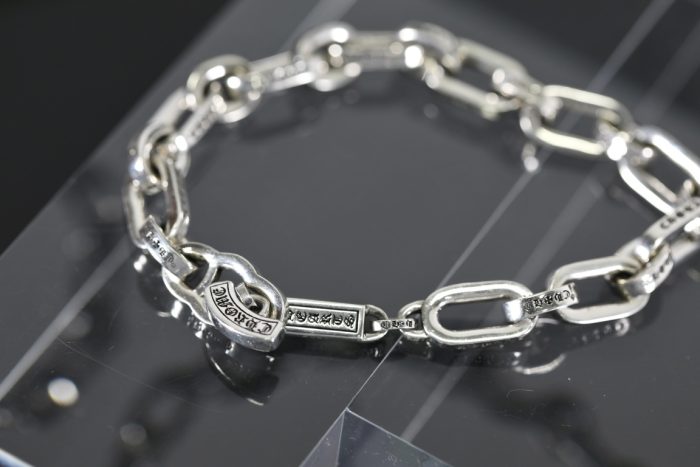 クロムハーツ CHROME HEARTS ペーパーEチェーン シルバーブレスレット - 画像 (3)