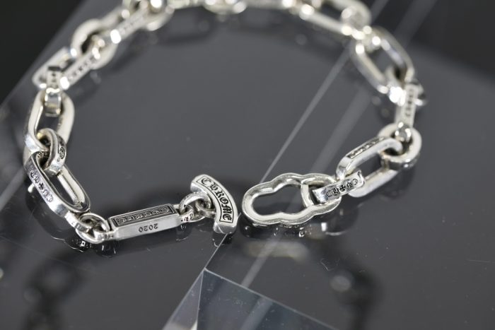 クロムハーツ CHROME HEARTS ペーパーEチェーン シルバーブレスレット - 画像 (4)
