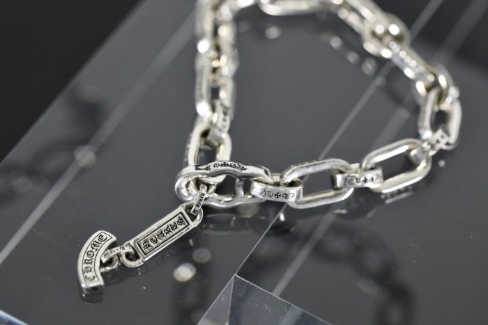 クロムハーツ CHROME HEARTS ペーパーEチェーン シルバーブレスレット - 画像 (5)