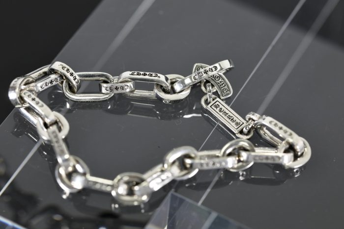 クロムハーツ CHROME HEARTS ペーパーEチェーン シルバーブレスレット - 画像 (6)