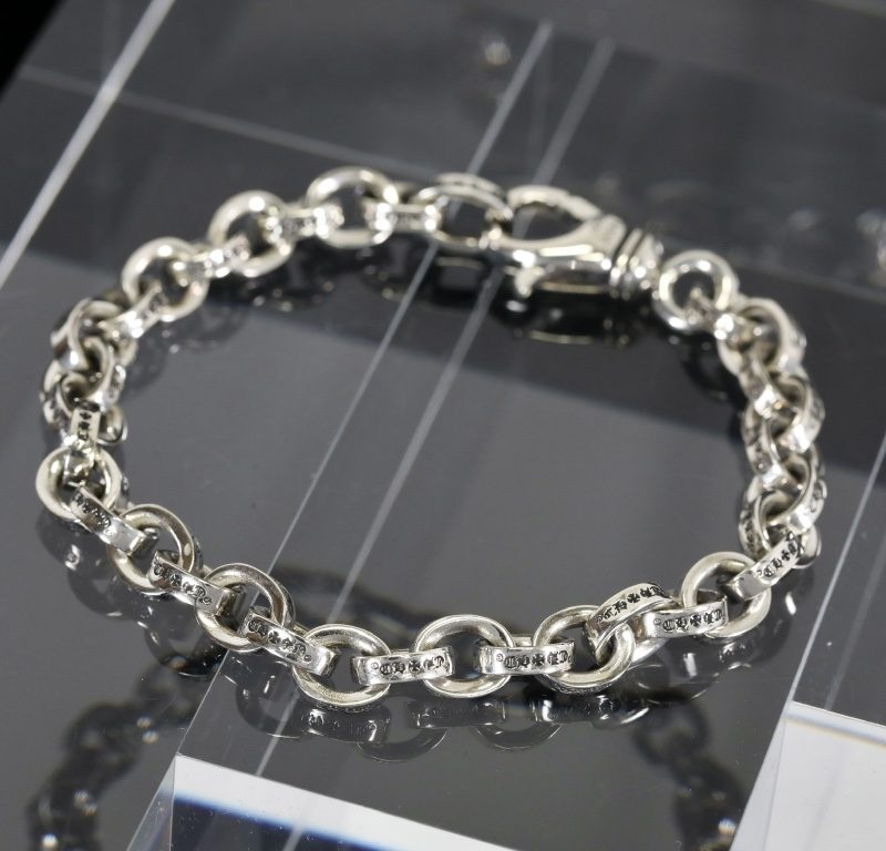 クロムハーツ CHROME HEARTS ラージ ペーパー チェーン ブレスレット シルバー925【LARGE PAPER CHN】