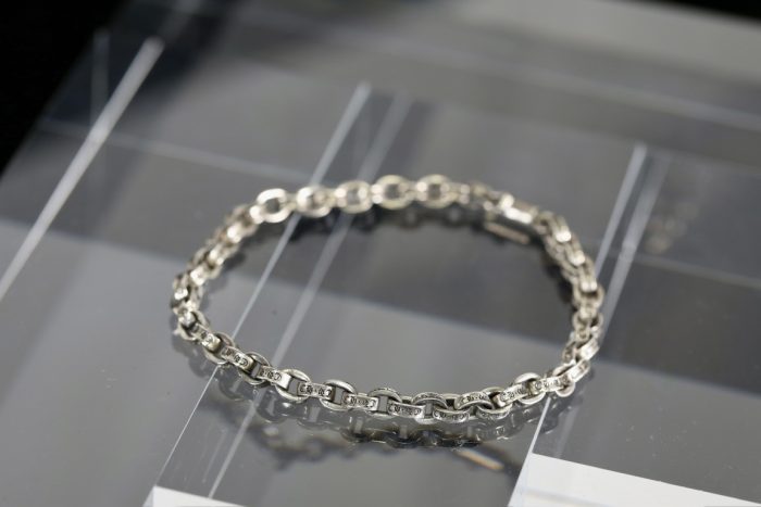 クロムハーツ CHROME HEARTS ペーパーチェーン シルバーブレスレット 925 - 画像 (2)
