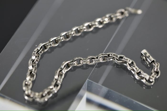 クロムハーツ CHROME HEARTS ペーパーチェーン シルバーブレスレット 925 - 画像 (8)