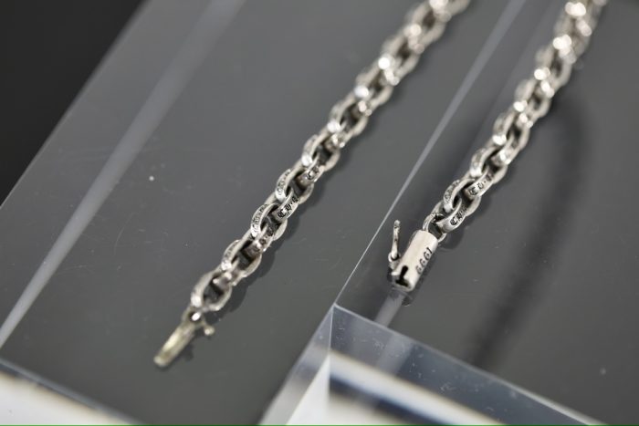 クロムハーツ CHROME HEARTS ペーパーチェーン シルバーブレスレット 925 - 画像 (9)